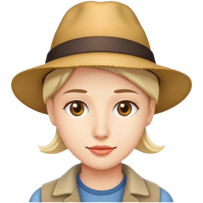 wearing a hat emoji