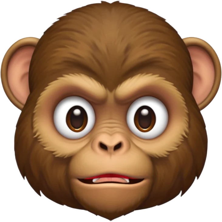 Grumpy monkey emoji