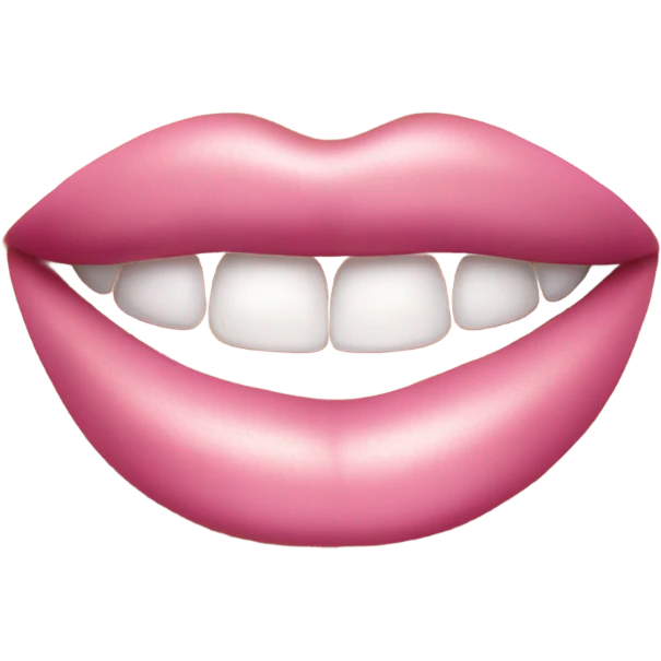 Aesthetic pink lips emoji