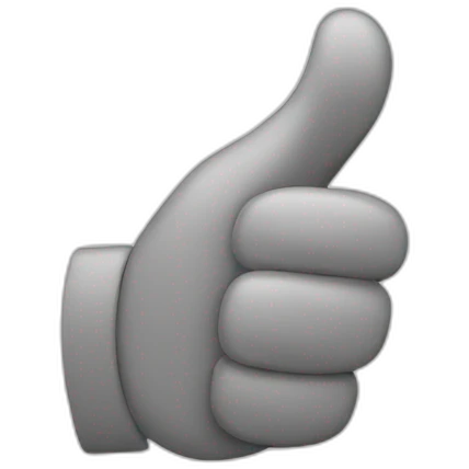 flat thumbs up emoji