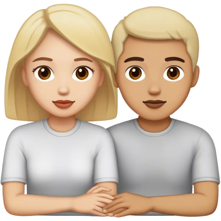 Two people sitting together  emoji