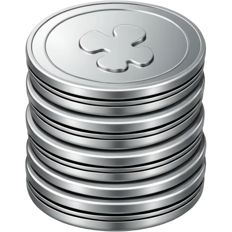 a stack of three coinsa stack of two coins emoji