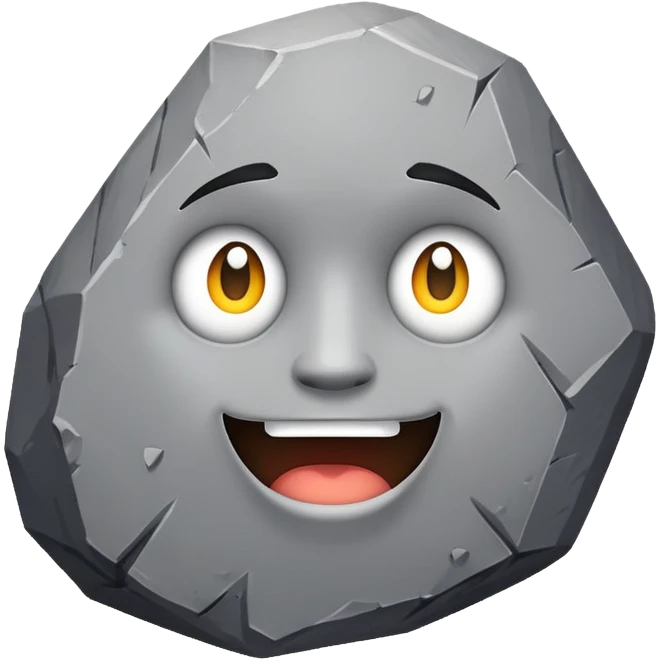 The rock emoji