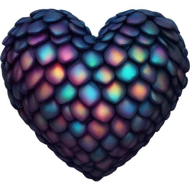 dark warm iridescent SCALE heart emoji
