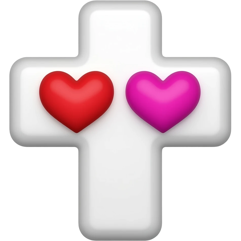 ✝️❤️🩷 emoji
