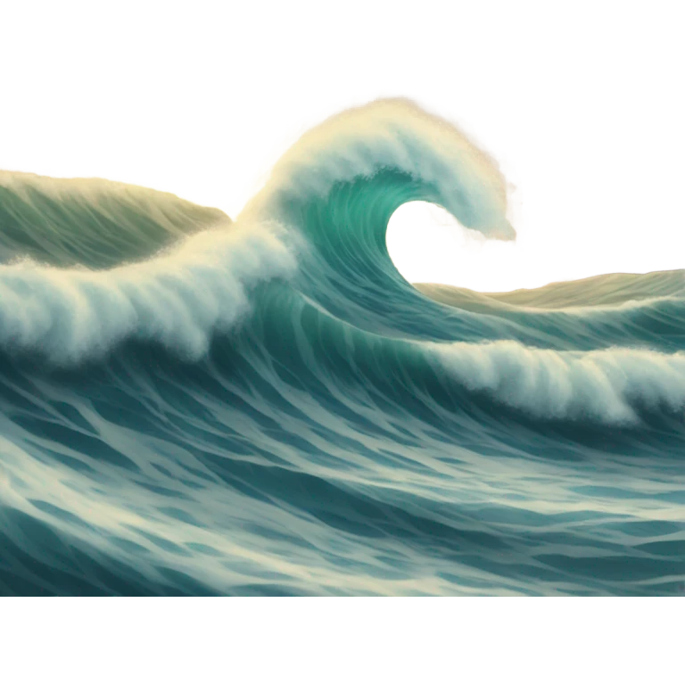 Big waves emoji