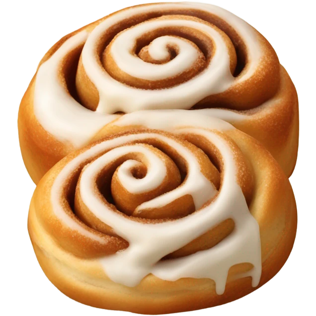 Two cinnamon rolls emoji