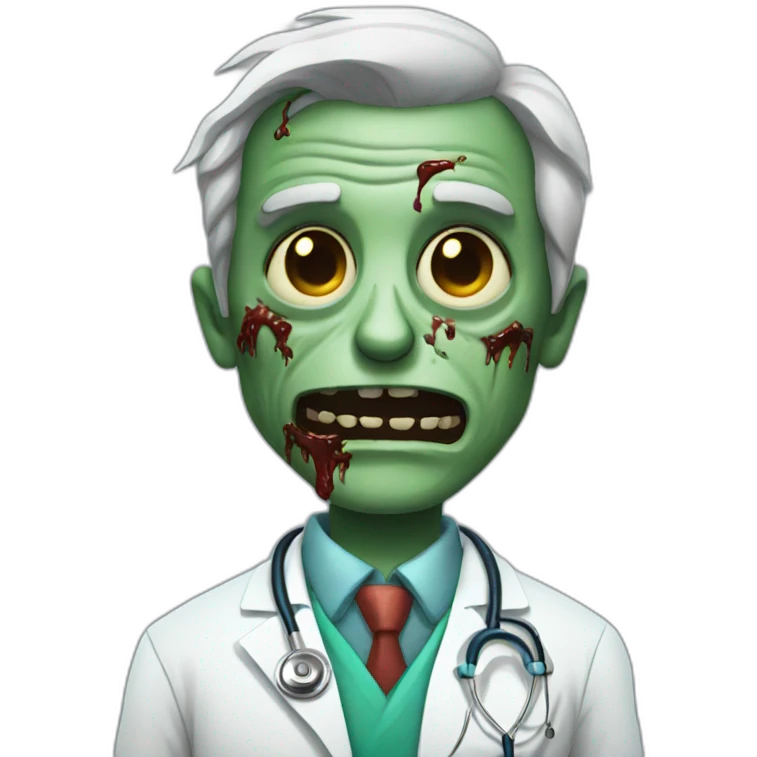 Doctor zombie emoji