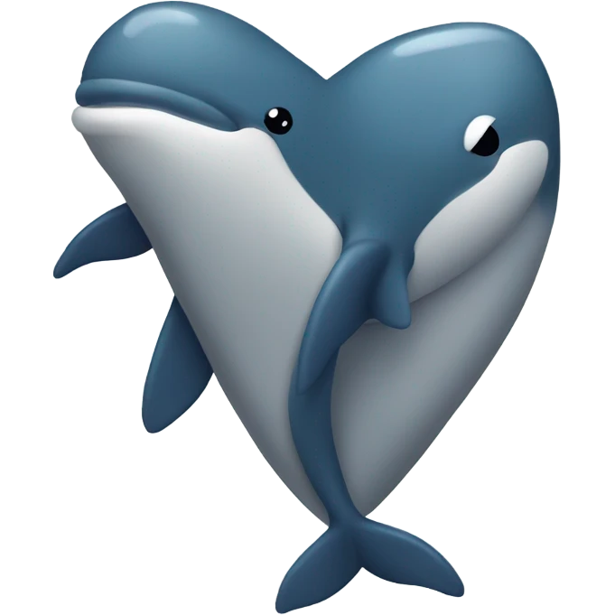 Whale with a heart emoji