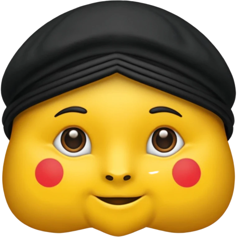 хомяк рыжего цвета с черными ушками держит в лапках семечку emoji