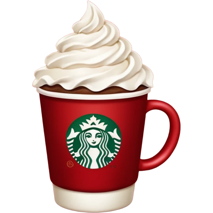  Christmas Starbucks coffee emoji