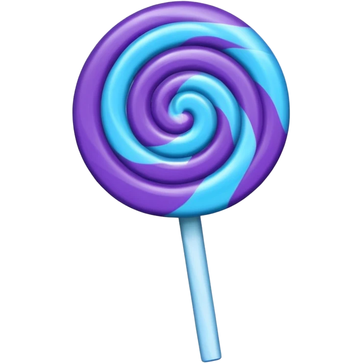 lolipop roxo e azul emoji
