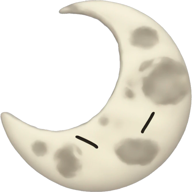 sleeping moon emoji