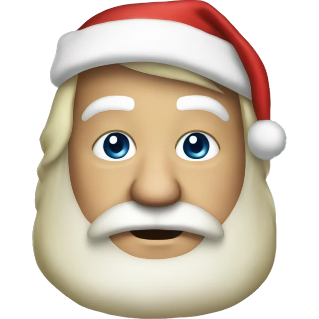 Trump dressed as Santa emoji