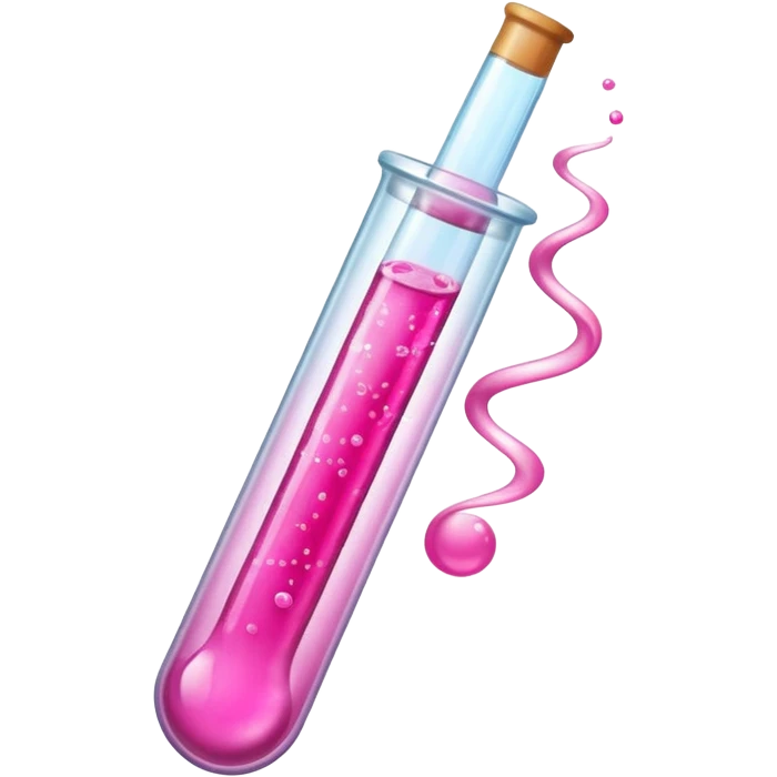 pink liquid in test tube emoji