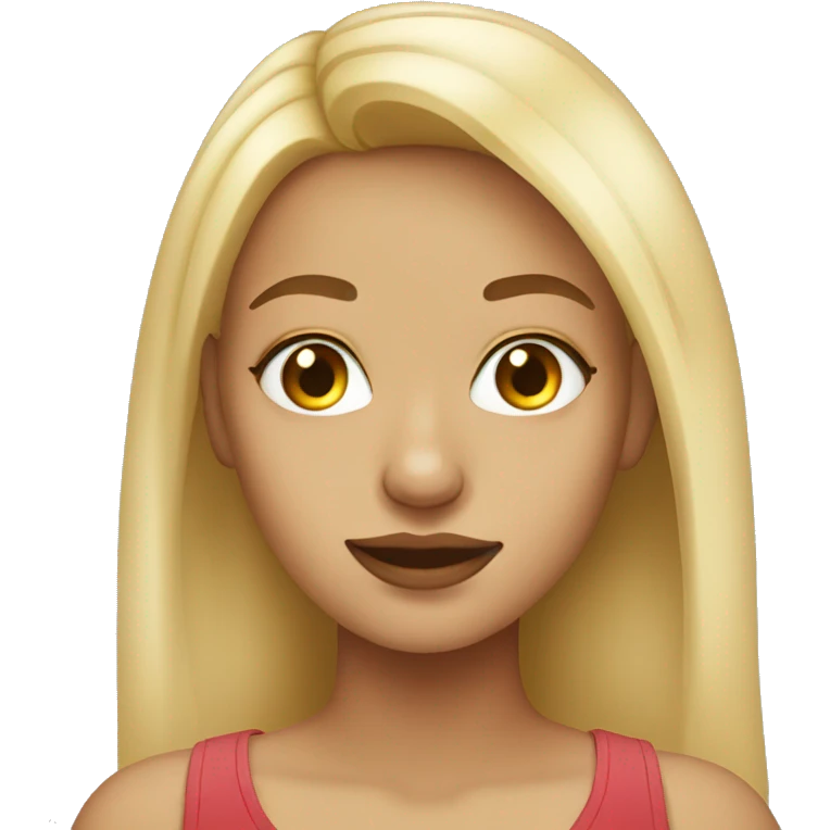 blonde girl with nose piercing emoji