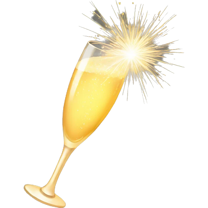 sparkler champagne emoji