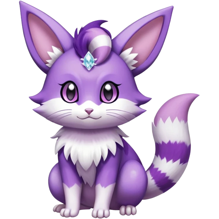 Shiny Furret-Purrloin-Espeon-Hybrid (Full body) emoji