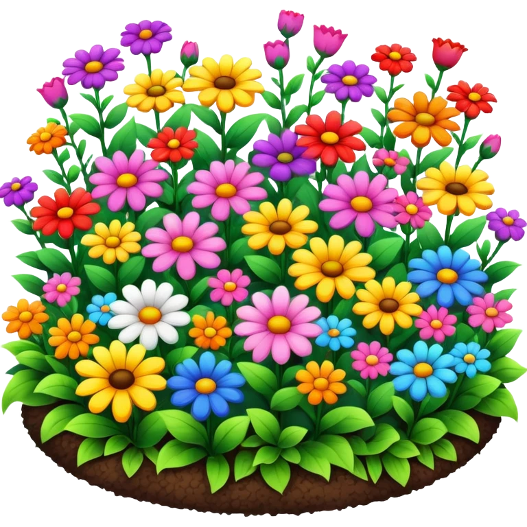 pretty nature flower bed emoji