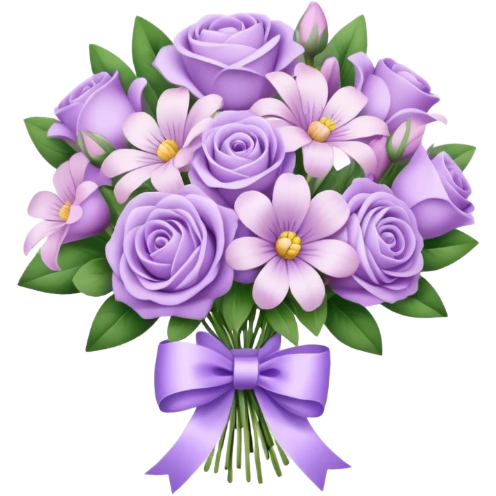 Pastel purple bouqet emoji
