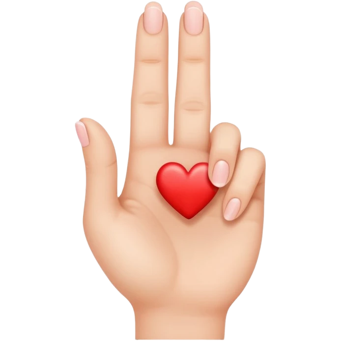 Make a finger heart emoji