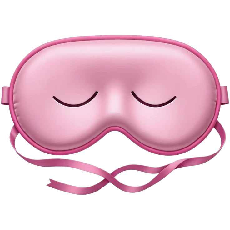 pink sleep mask emoji