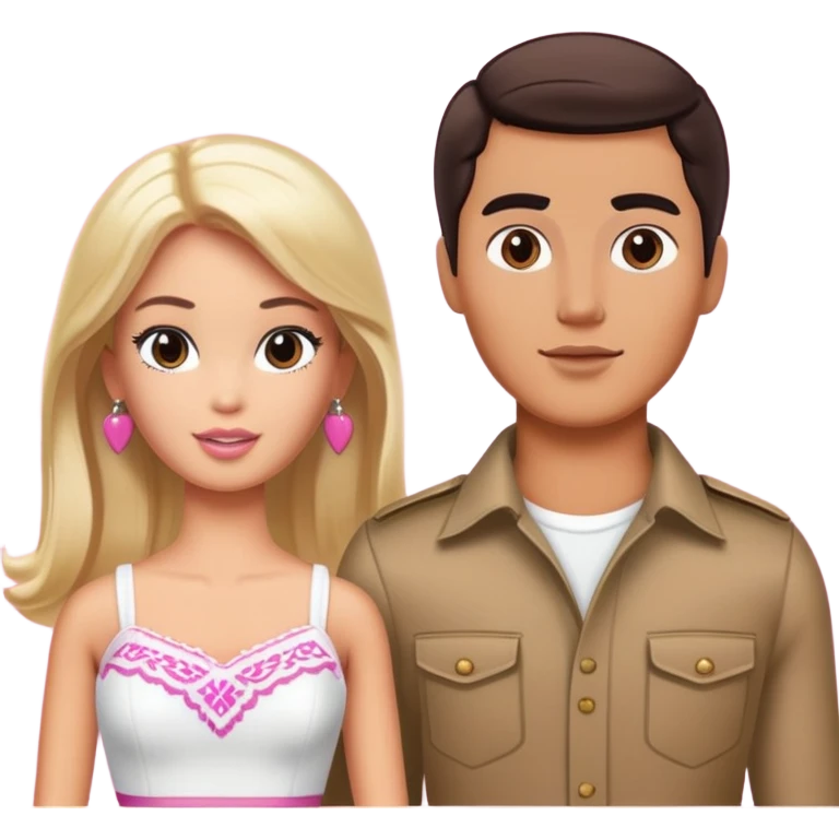 Mexican ken and white barbie emoji