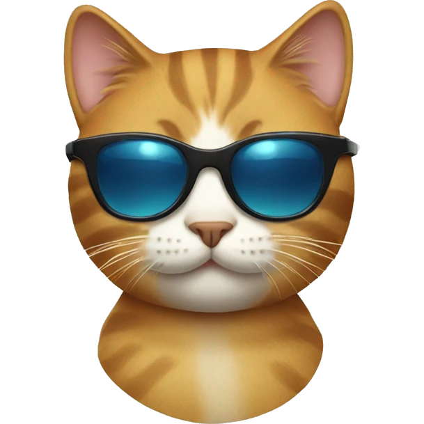 Cat with sunglasses emoji