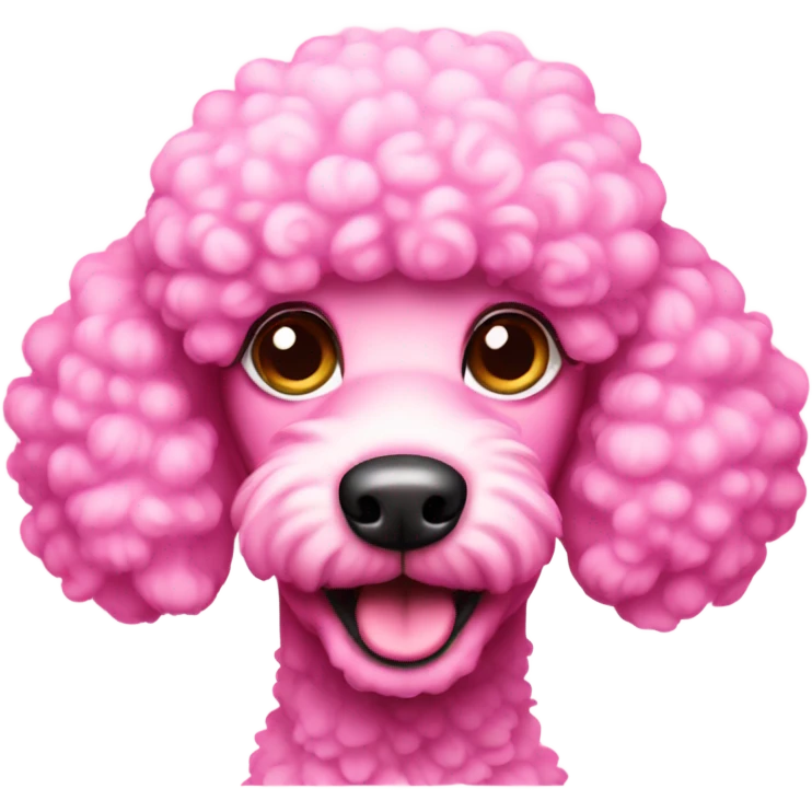 pink poodle dog emoji