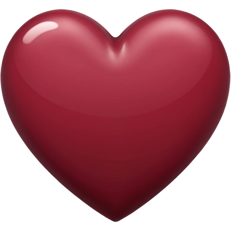 Maroon heart emoji