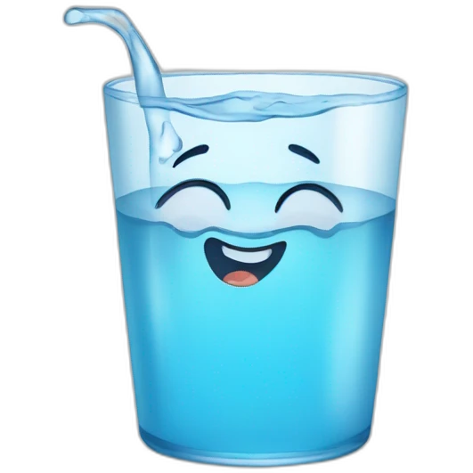 a glass of water emoji