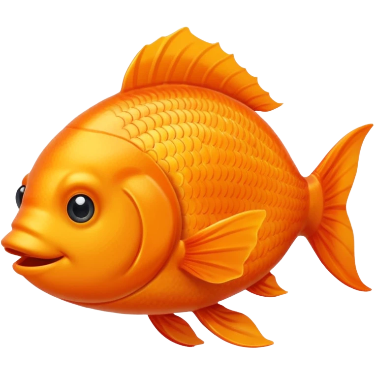 One happy fish emoji