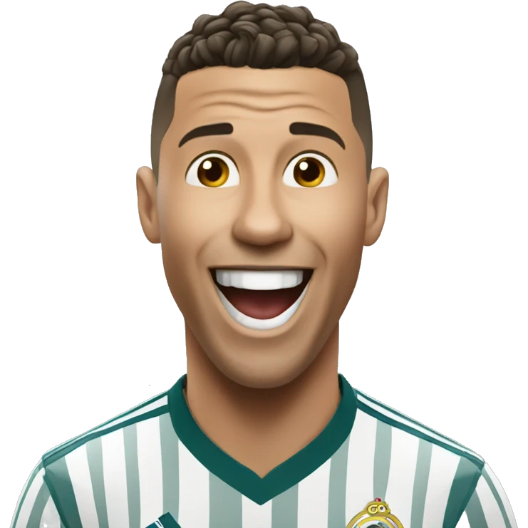 Ronaldo laughing  emoji
