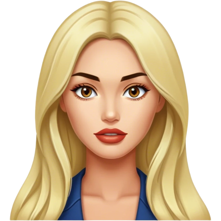 A blonde Megan fox emoji