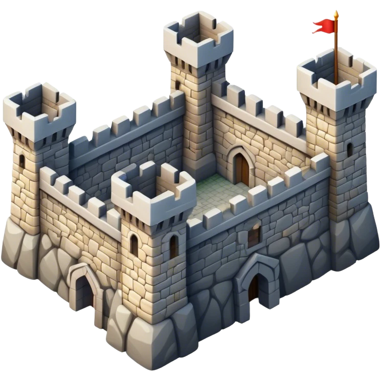 castle wall from above emoji