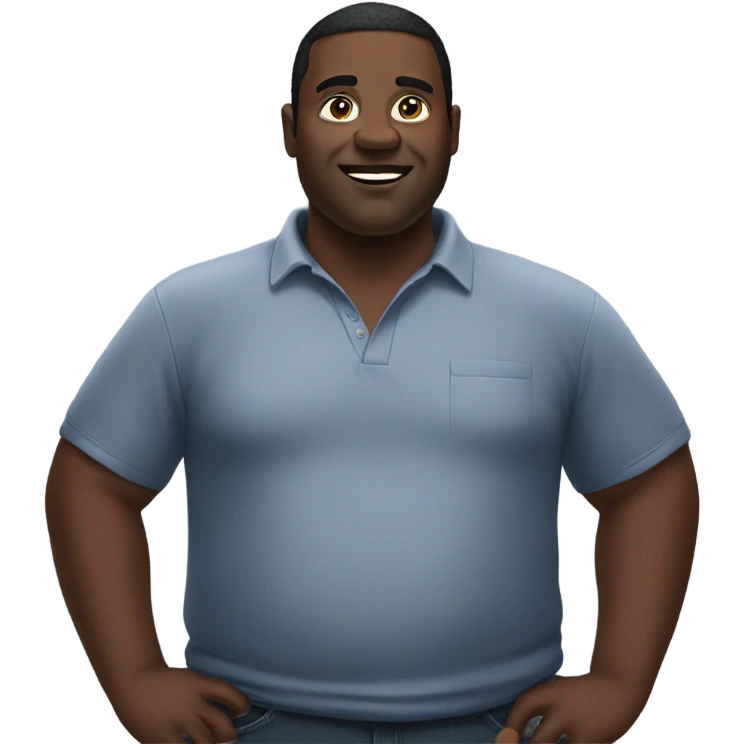 Large black man  emoji