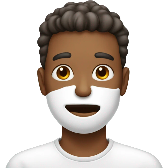 Guy with milk on face emoji