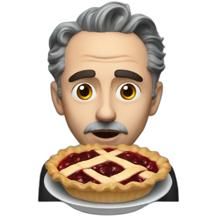 jordan peterson eating a pie emoji