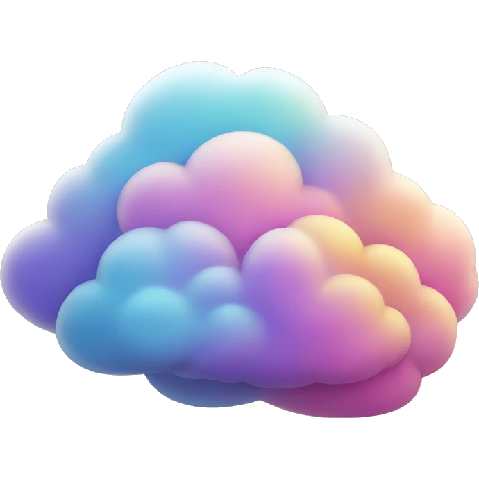 colorful clouds emoji