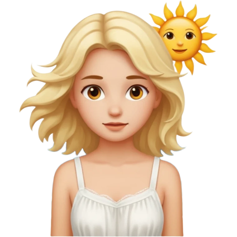 Girl summer solting emoji