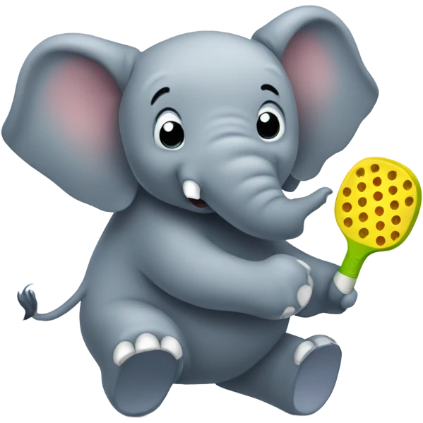 Elephant pickleball emoji