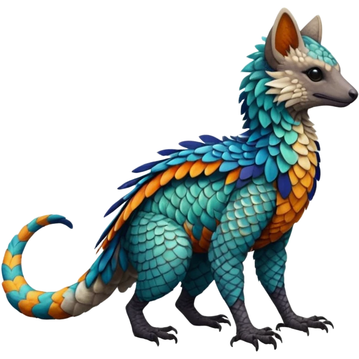 Modern Realistic Rare Fantasy Vernid-Trico-species by LiLaiRa full body emoji