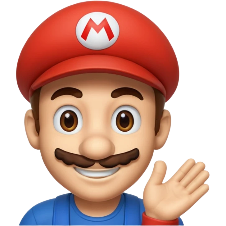 Super mario no gloves emoji