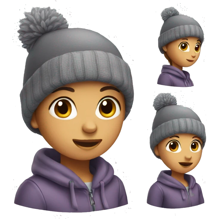 Girl with beanie emoji