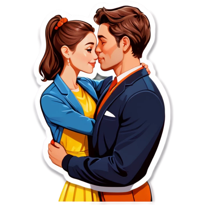 Hyper Realistic Couple in love  emoji