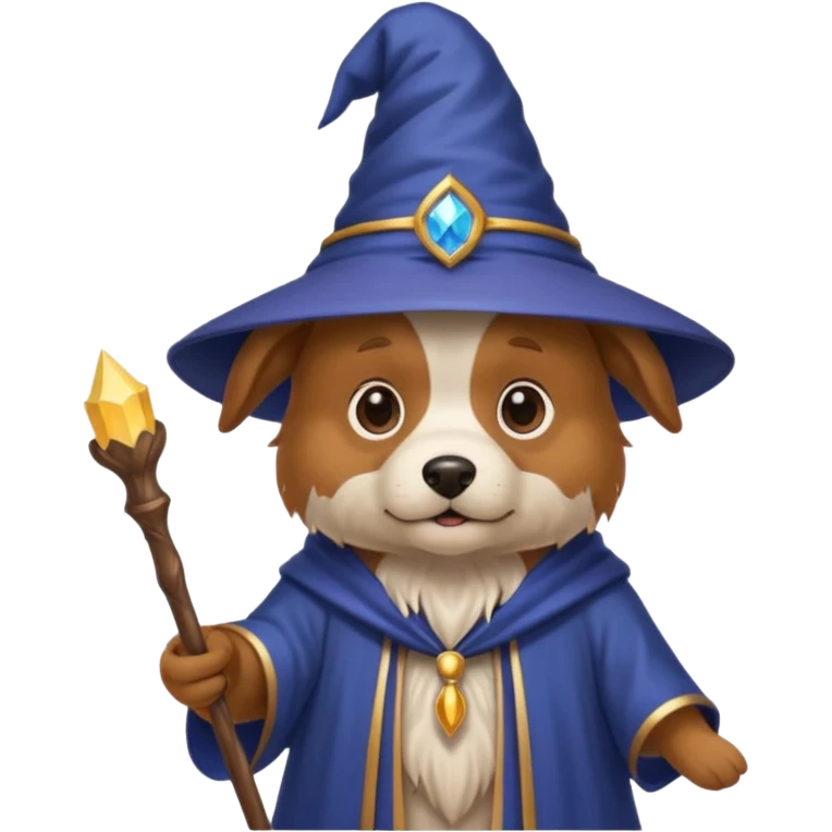 Dog wizard emoji