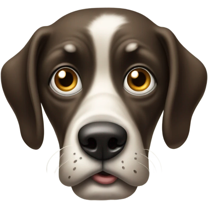 Perplexed dog emoji