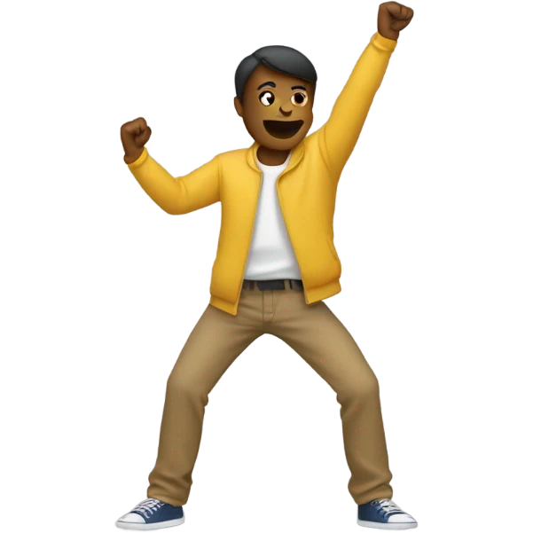 person dabbing emoji