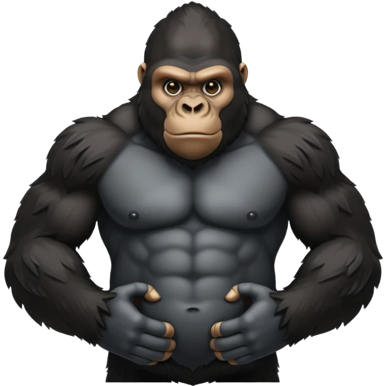 gorilla banging on his chest emoji