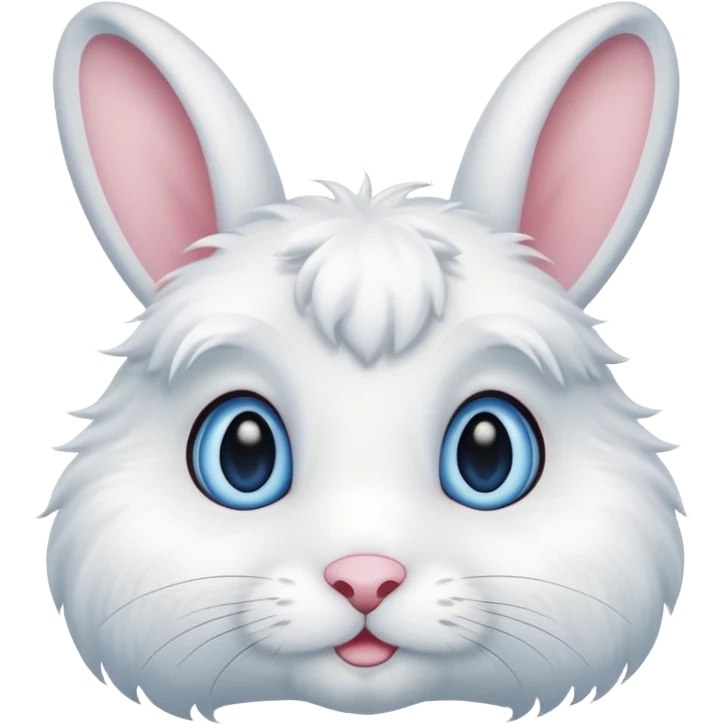 White rabbit has got blue eyes  emoji